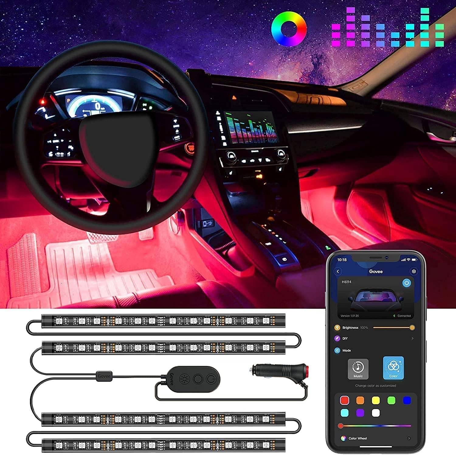 Govee Smart Car Interior Lights with App Control
